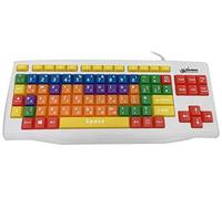 Playlearn Special Needs Children's Computer USB Keyboard - Upper Case & Lower Case - Color Coded SEN