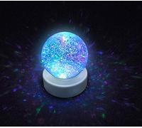 Desktop LED Light Up Glitter Ball Mood Light 100mm Battery Operated SWGB