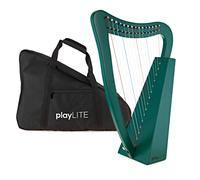 playLITE 15 String Harp by Gear4music Green