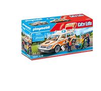Playmobil Ambulance Paramedic Car Wheelchair City Life 44pc Lights / Sound 71037