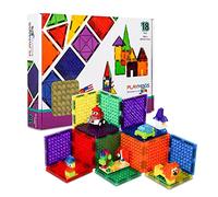 Playmags Magnetic Tiles, Magnetic Building Bricks, Playmags Exclusive Magnetic Blocks, Skill Development, Ages 3+ (Small Bricks Tiles) 180