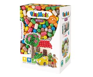 Playmais Basic Large Craft kit for Kids from 3 Years | 750 Colored for Crafts | Natural Toy | stimulates Creativity & Motor Skills for Girls & Boys | Made in Germany