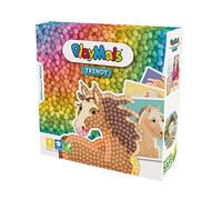 PlayMais TRENDY MOSAIC HORSE creative craft kit for girls and boys from 6 years | 3000 pieces & 6 mosaic templates with horses | stimulates creativity & motor skills | natural toy