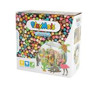 PlayMais Window Animals Craft kit for Kids from 3 Years I 2300 Colored PlayMais Mosaic Format I Natural Toy I stimulates Creativity & Motor Skills I Gift for Girls & Boys