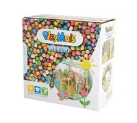 PlayMais WINDOW Frühling/Sommer Fensterbilder-Set für Kinder ab 3 Jahren I Motor