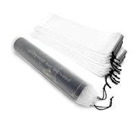 Playmat Bag for TCG - 10 Pack Waterproof Frosted White Polyethylene Storage Bags, Reusable Travel Pouch for Trading Card Game Mats, Large Portable Gaming Mat Cases