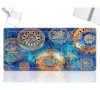 Playmat for MTG Cards Game Mat with Non-Slip Rubber Base Stitched Field Rules Zones Play Mat Desk Mats with Mandragora Art Size 24 x 14 inch Mousepad for MTG TCG Card Game Playing for Beginner