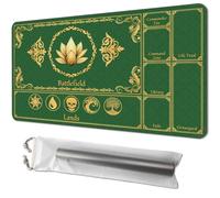 Playmat for MTG, Size 24 x 14 inches, Personalized TCG Card Game Mat for Magic The Gathering Players - Unique, Ideal for Card Game Enthusiasts, Green