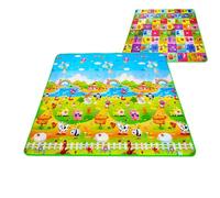Playmat,Large Play Mats for | Soft Foam Mat, Double-Sided Cushioned Portable Play Mat with Fold-Up Sides, Non Slip Crawling & Playing for Kids and, 71x79 Inch
