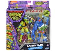 Playmates Toys Teenage Mutant Ninja Turtles Mutant Mayhem Battle Pack Leo vs. Superfly