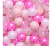 PlayMaty Play Ball Pit Balls - 2.16inches Phthalate&BPA Free Plastic Ocean Colour Balls for Playhouse Play Tent Playpen Pool Party Decoration Pack of 100 (Pearl Purple)