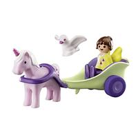 PLAYMOBIL 1.2.3 70401 Unicorn Carriage with Fairy, for Children Ages 1.5 - 4