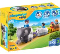 Playmobil 1.2.3 70405 Animal Train, for Children Ages 1.5 - 4