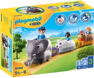 Playmobil 1.2.3 70405 Animal Train, for Children Ages 1.5 - 4