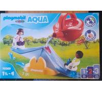 PLAYMOBIL 1.2.3 AQUA 70269 Water Seesaw with Watering Can, for Children Ages 2+