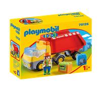 PLAYMOBIL 70126 1.2.3 Dump Truck, educational toy, fun imaginative role-play, playset suitable for children ages 1.5+