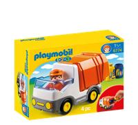 Playmobil 6774 1.2.3 Recycling Truck with Sorting Function, Educational Toy, Fun Imaginative Role-Play, Playset Suitable for Children Ages 1.5+