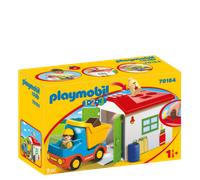 Playmobil 1.2.3 Truck with Fillable Sorting Garage Playset