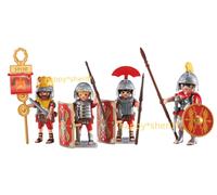 Playmobil 3 Roman Soldiers and Leader Legionaries 6490 6491 Addon Figures NEW