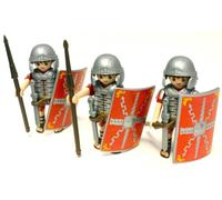 Playmobil ® - 3 Roman Soldiers with accessories !!! supplied in a playmobil plastic bag !!!