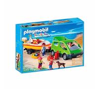Playmobil- 4144 Family Van with Boat and Trailer