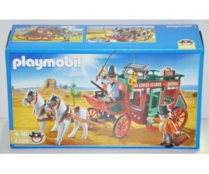 Playmobil 4399 Western Stage Coach, Fun Imaginative Role-Play, PlaySets Suitable for Children Ages 4+