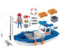 Playmobil 5131 Fishing Boat, Fun Imaginative Role-Play, PlaySets Suitable for Children Ages 4+