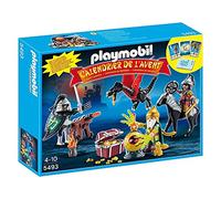 Playmobil 5493 Advent Calendar Dragons Treasure Battle, Fun Imaginative Role-Play, PlaySets Suitable for Children Ages 4+