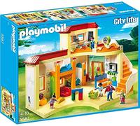 Playmobil 5567 City Life Sunshine Preschool with Functional Blackboard and Clock Hands, educational toy, fun imaginative role play, playset suitable for children ages 4+
