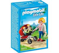 Playmobil Mother with Twin Stroller