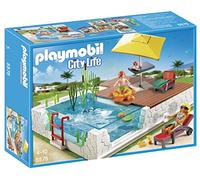 Playmobil 5575 City Life Luxury Mansion Swimming Pool with Terrace, Fun Imaginative Role-Play, PlaySets Suitable for Children Ages 4+