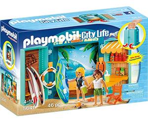 PlayMOBIL 5641 Surf Shop Play Box, Fun Imaginative Role-Play, PlaySets Suitable for Children Ages 4+