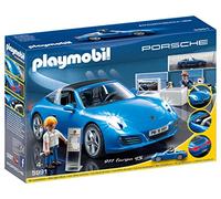 Playmobil 5991 Porsche 911 Targa 4S with Lights and Showroom, Fun Imaginative Role-Play, PlaySets Suitable for Children Ages 4+