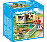 Playmobil 6140 Country Rabbit Pen with Hutch, Fun Imaginative Role-Play, PlaySets Suitable for Children Ages 4+