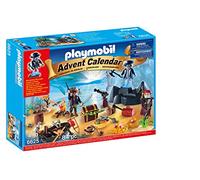 Playmobil 6625 Advent Calendar 'Pirate Treasure Island' with Glowing Effect Pirate, Fun Imaginative Role-Play, PlaySets Suitable for Children Ages 4+