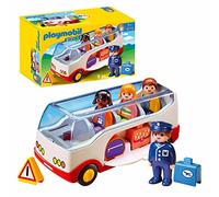 Playmobil 6773 1.2.3 Airport Shuttle Bus with Sorting Function, educational toy, fun imaginative role-play, playset suitable for children ages 1.5+