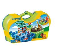 Playmobil 6792 1.2.3 Take Along Zoo & Aquarium, Fun Imaginative Role-Play, PlaySets Suitable for Children Ages 4+