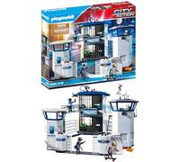 Playmobil 6872 City Action Police Headquarters with Prison, police gifting toy, fun imaginative role-play, playsets suitable for children ages 4+