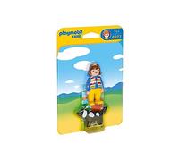 Playmobil 6972 1.2.3 Farmer with Cow, Fun Imaginative Role-Play, PlaySets Suitable for Children Ages 4+