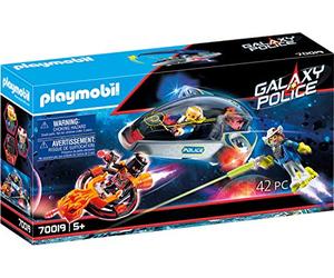 Playmobil 70019 Galaxy Police Space Shuttle with Missiles, with Light Effects, for Children Ages 5+