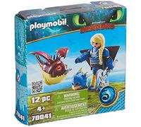 PlayMOBIL 70041 DreamWorks Dragons Astrid with Hobgobbler by PlayMOBIL, Dragon Movie, Adventurous Toy, Fun Imaginative Role-Play, Playset Suitable for Children Ages 4+