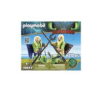 PlayMOBIL 70042 DreamWorks Dragons Ruffnut and Tuffnut with Flight Suit, Fun Imaginative Role-Play, PlaySets Suitable for Children Ages 4+