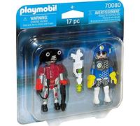 Playmobil 70080 Space Policeman and Thief Duo Pack, Fun Imaginative Role-Play, PlaySets Suitable for Children Ages 4+