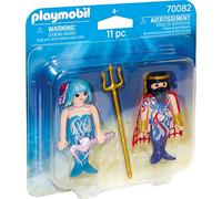 Playmobil 70082 King of the Sea and Mermaid Duo Pack, Fun Imaginative Role-Play, PlaySets Suitable for Children Ages 4+