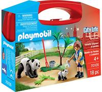 Playmobil Panda Keeper Playset Briefcase 18 Pieces Original 70105