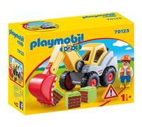 PLAYMOBIL 70125 1.2.3 Shovel Excavator, educational toy, fun imaginative role-play, playset suitable for children ages 1.5+