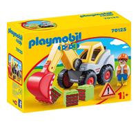 Playmobil 70125 1.2.3 Shovel Excavator for Children 18 Months+