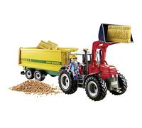 Playmobil 70131 Country Tractor with Feed Trailer, Suitable for Children Ages 4+