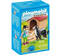 Playmobil 70136 Country Dog with Doghouse 7PC Playset