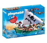 Playmobil 70151 Pirate Ship, Fun Imaginative Role-Play, PlaySets Suitable for Children Ages 4+